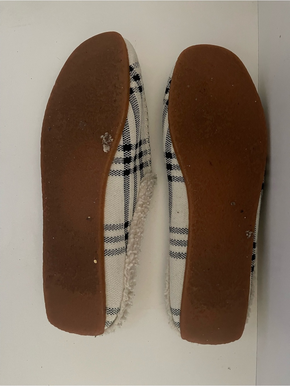 Rothy's The Slipper Plaid Sherpa-Lined Mule Size‎ 11W - Picture 3 of 3